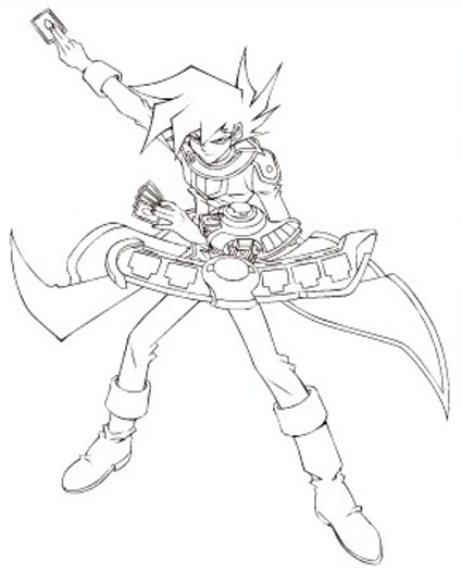 coloriage yugioh chad